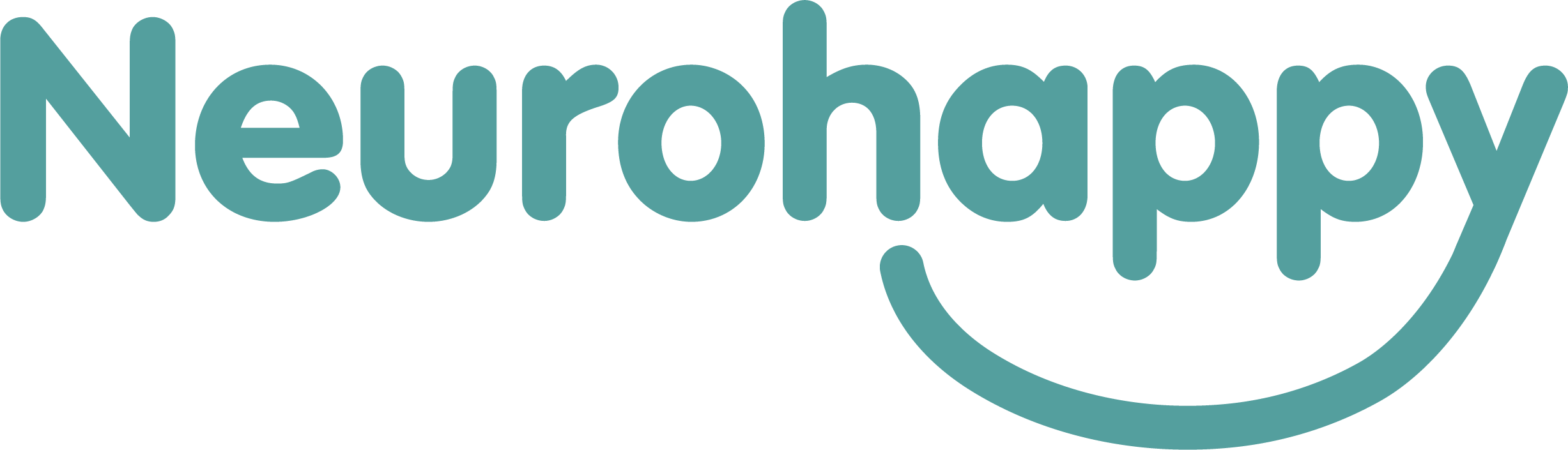 Neurohappy logo in the colour - light green 549e9d
